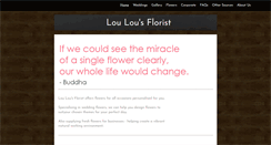 Desktop Screenshot of loulousflorist.com